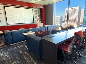 Theater room with gaming console connectivity